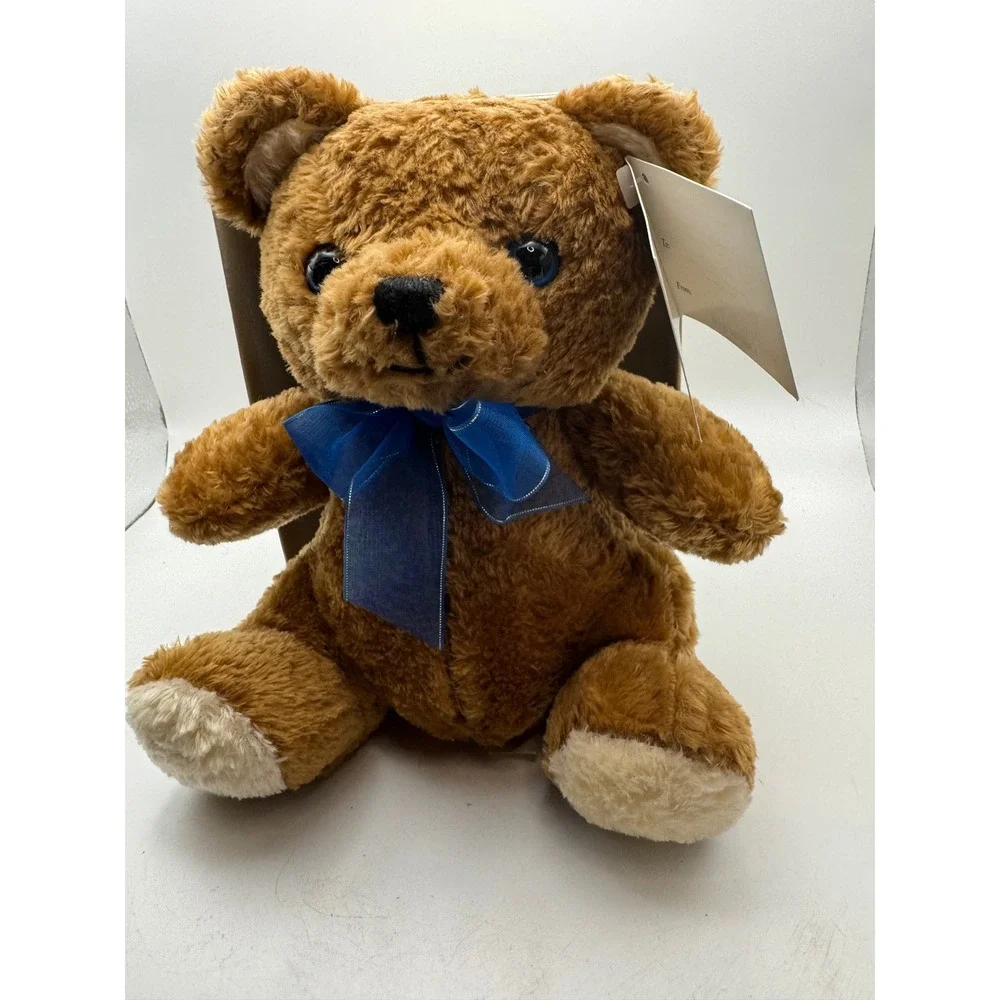 Carlyle & Co. Teddy Bear Blue‎ Bow Plush 2000 Collection New with Tags